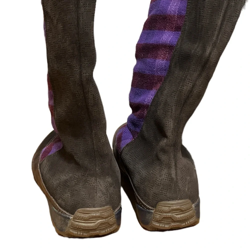 Sorel Purple Plaid Winter Rain Boots